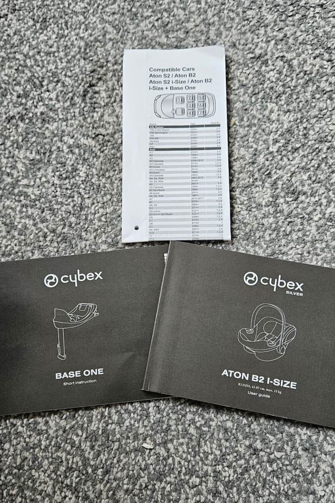 Cybex Aton B2 i-Size Infant Carrier Car Seat with Isofix Base