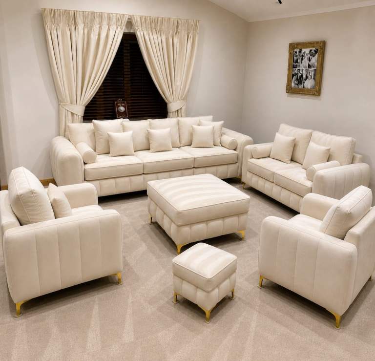 📞 Stunning Brand New Lily Panel Line Corner Sofa & 3+2 Set Real 35% OFF Cheapest Price COD