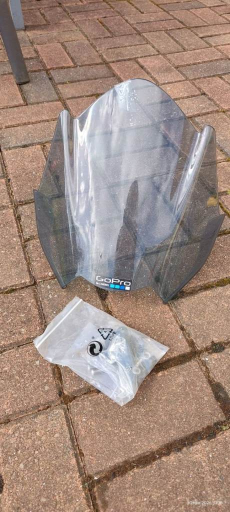 GoPro windscreen for Triumph Street Triple 2014