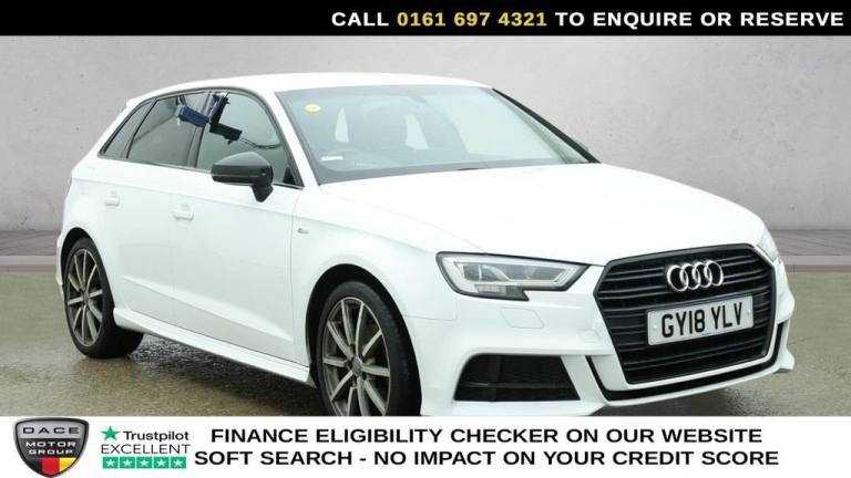 2018 Audi A3 1.0 TFSI Black Edition Sportback 5dr Petrol Manual Euro 6 (s/s) (116 ps) Hatchback P...