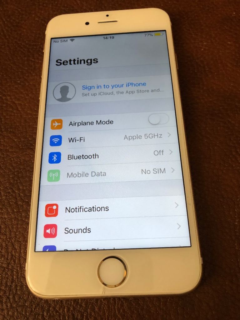 iPhone 6 64gb white / gold unlocked 