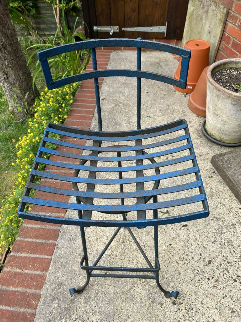 'Heavy metal' bar or garden chairs/ stools 