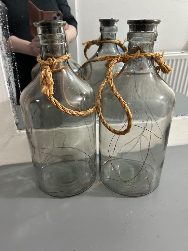 Glass bottles lights for free