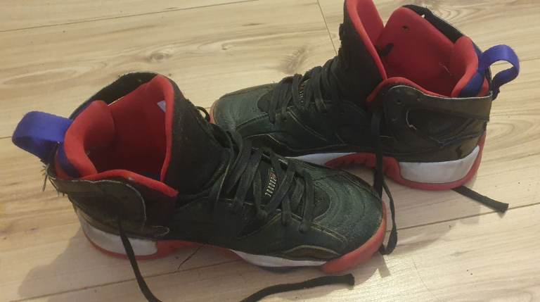 Jordan Trainers – Red, Blue & Black, Good Condition