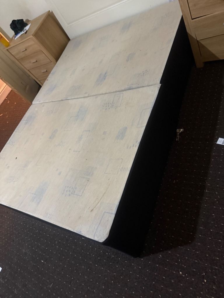 Double divan bed base with mattress in good condition used
