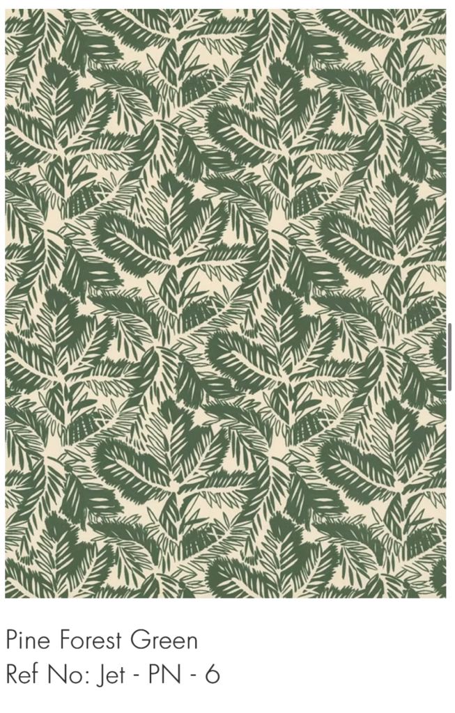 Whiteworks Green Pine Wallpaper