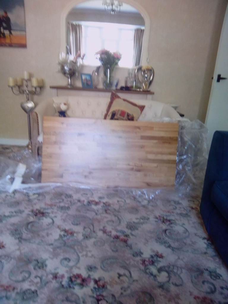 Solid oak.