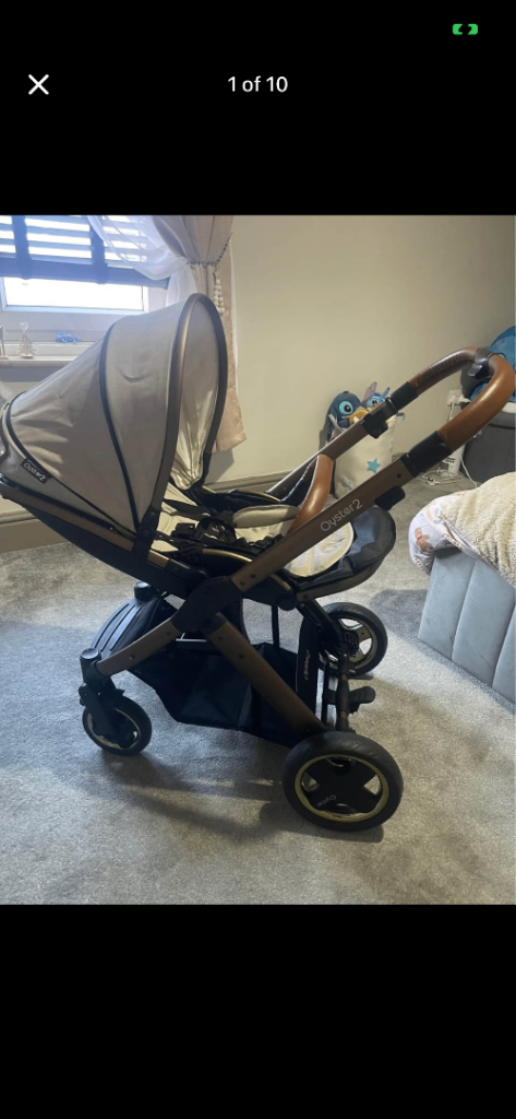 Babystyle oyster 2 special edition pram/pushchair beige and bronze Excellent condition