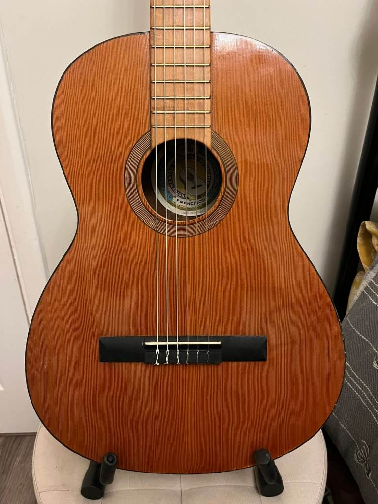 Beautiful Vintage 1960s 'Francisco' Classical/Nylon Acoustic Guitar