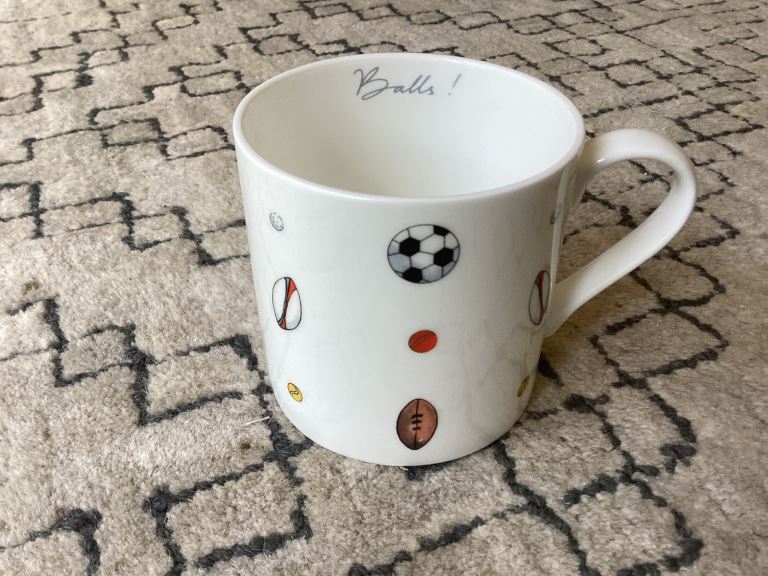 Sophi Allport Bone China Mug- Balls