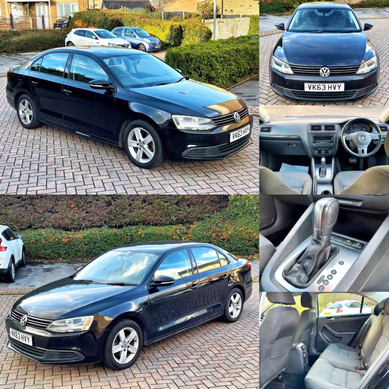 CHEAPEST! 2013 VOLKSWAGEN JETTA 1.6 TDI SE BLUEMOTION TECH AUTOMATIC DSG MK6 SALOON BLACK