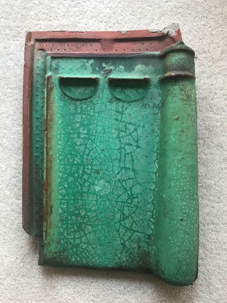 Reclaimed Green Glazed Pottleberg Courtrai roof tiles