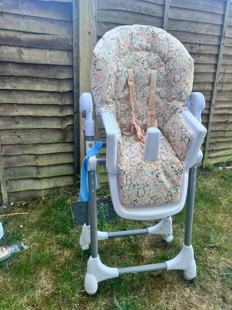 Pink high chair