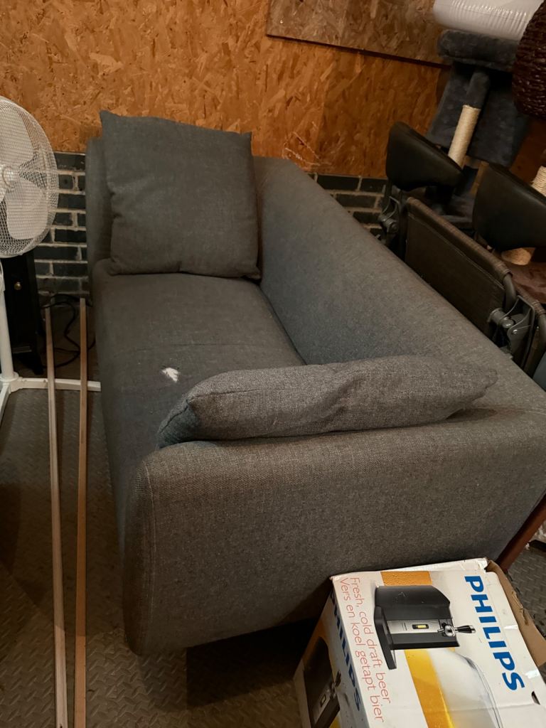 Grey 2 seater sofa 