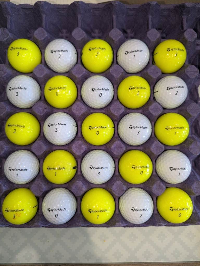 25 Pearl Grade Condition TaylorMade Golf Balls
