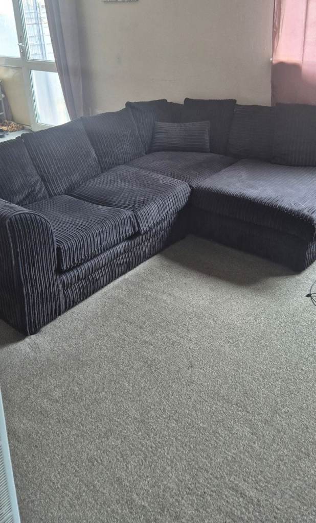 Black Corner Sofa