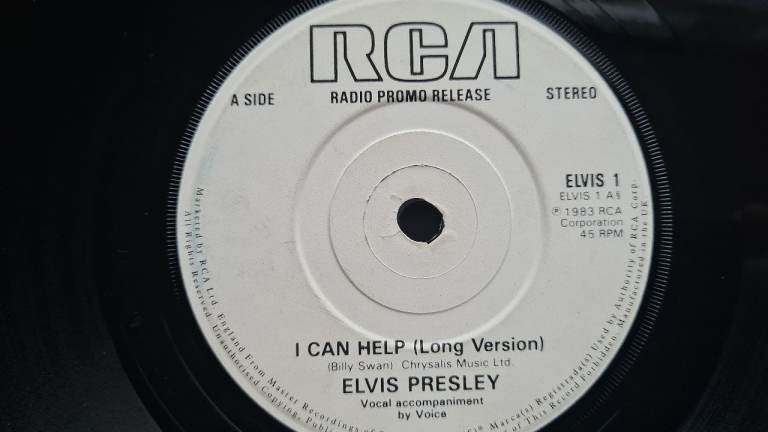 ELVIS PRESLEY - I CAN HELP - UK PROMO 1983 - 2 VERSIONS