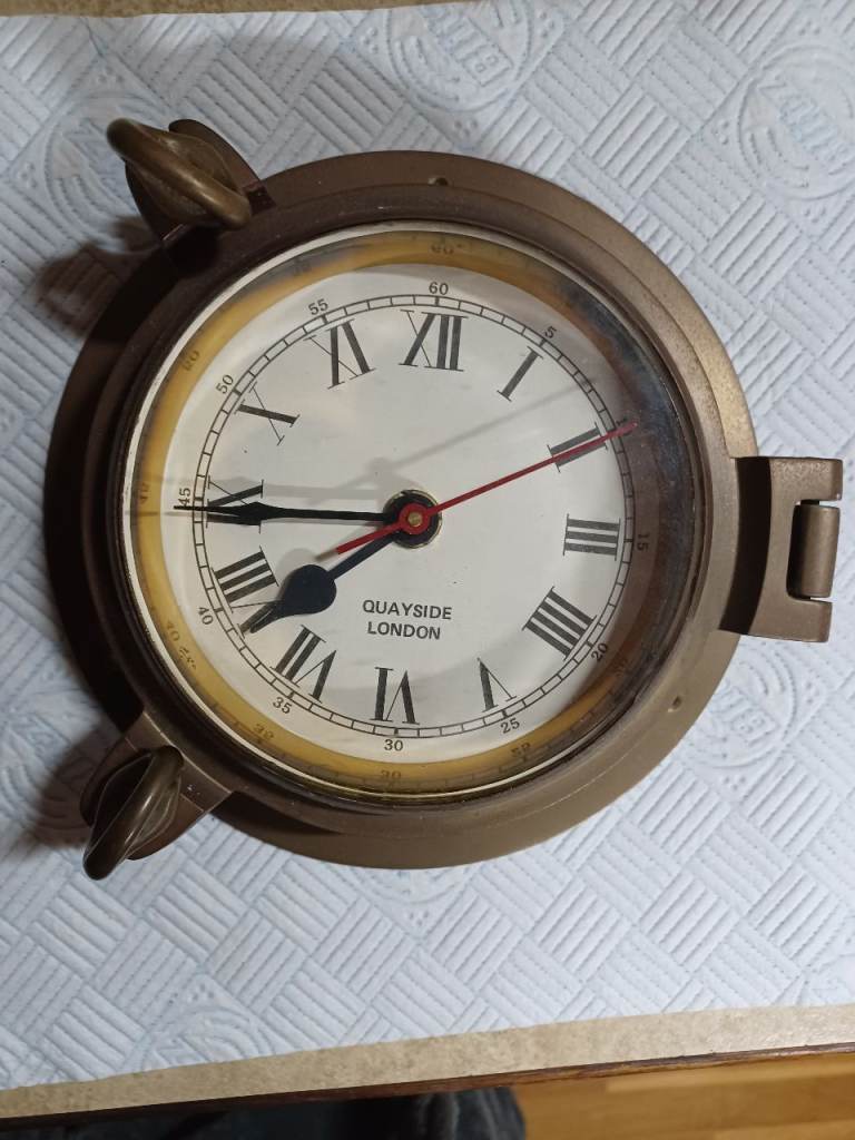 Nautical Quayside London vintage clock.