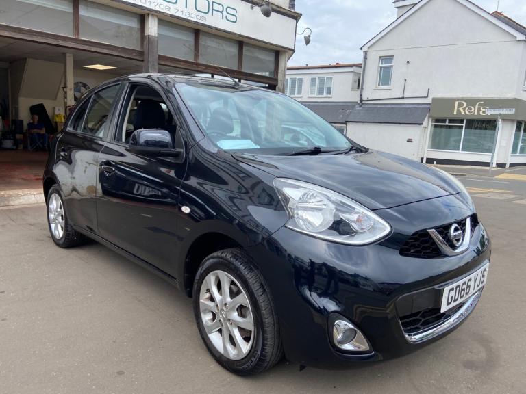 2016 66 Nissan Micra 1.2 Acenta 5-dr £35 Tax Met Black 44000mls Petrol