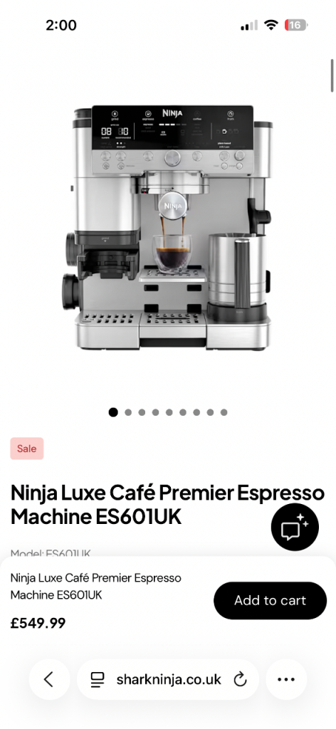 CAN HAND DELIVER,RRP £550 NEW SEALED Ninja Luxe Café Premier coffee Espresso Machine 3 AVAILABLE 