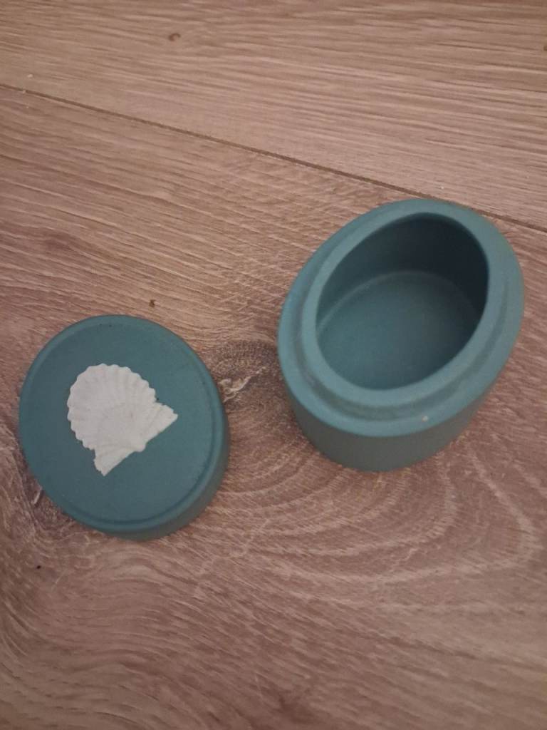 Set of 2 Blue Trinket Boxes with Shell Detail | in Skelmersdale ...