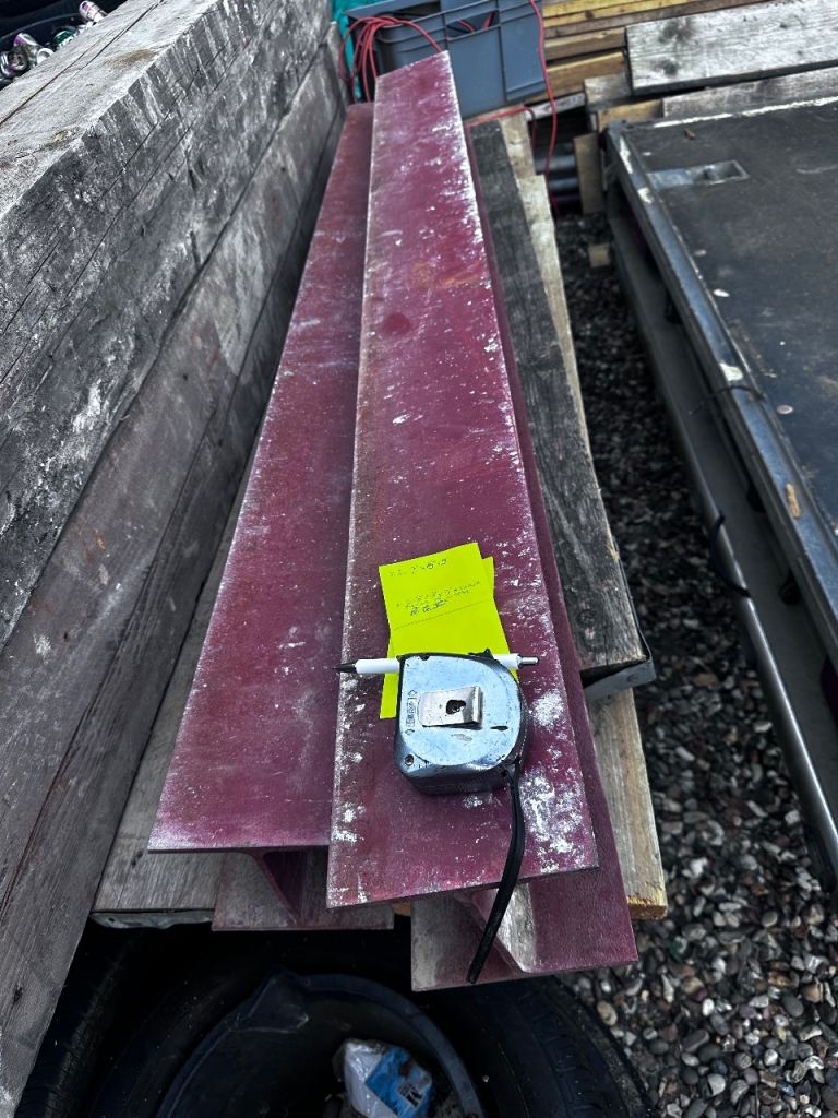 2 steel rsj beams