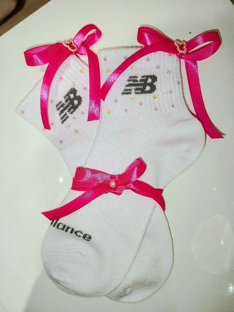 New Balance CUSTOMIZED BLING women's socks