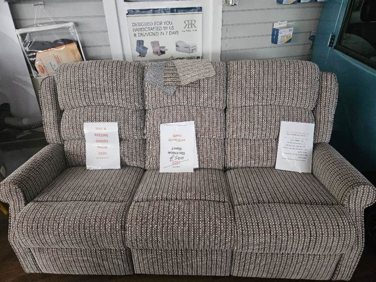 3 seater reclining sofa 
