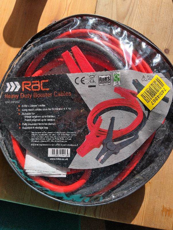 RAC Heavy Duty Booster Cables/Jump Leads