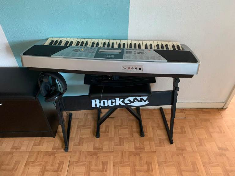 Keyboard with stand & stool