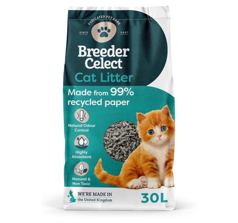 Breeder Celect All-Natural Cat Litter (30L)