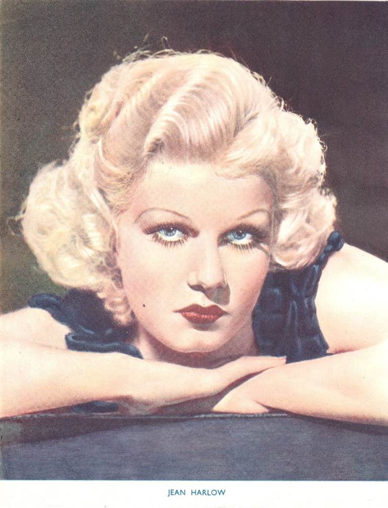 60. A framed magazine original featuring JEAN HARLOW