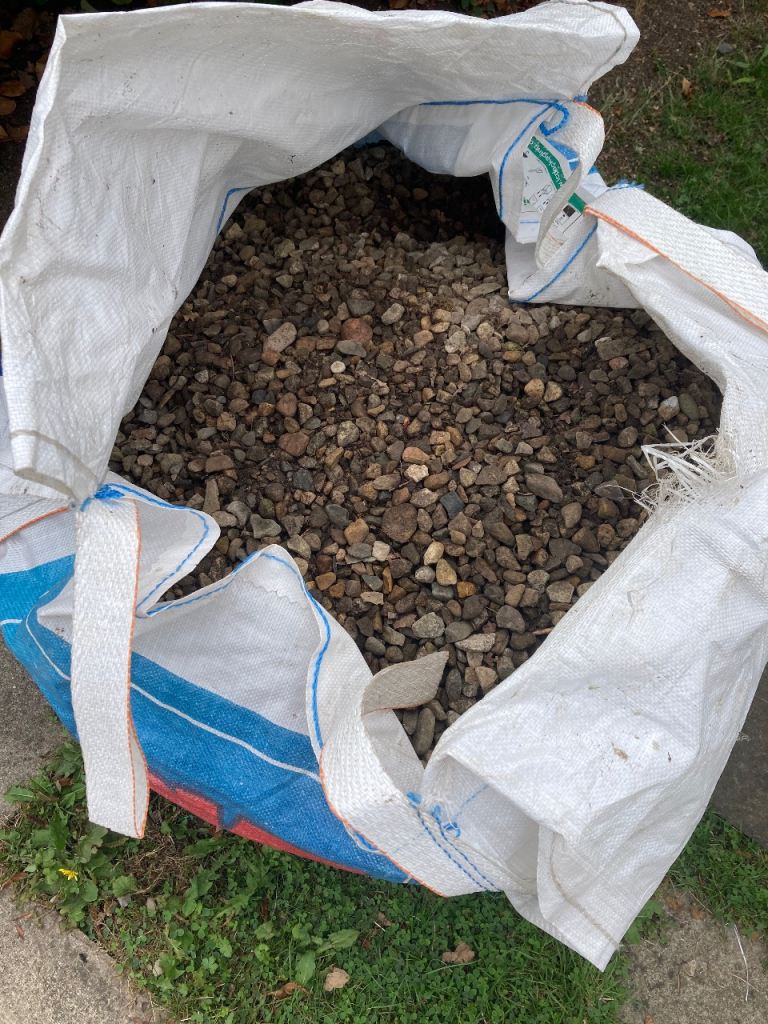 2.5 Large Bags of Shingle for Garden or Building