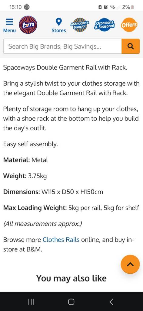 Double rail with shoe storage shelf