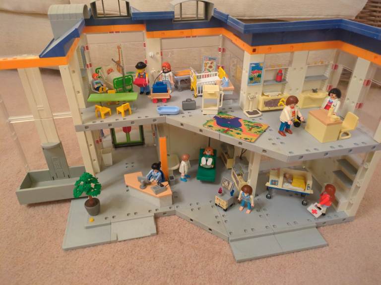 Playmobil hospital set with neonatal transport incubator set thrown in.