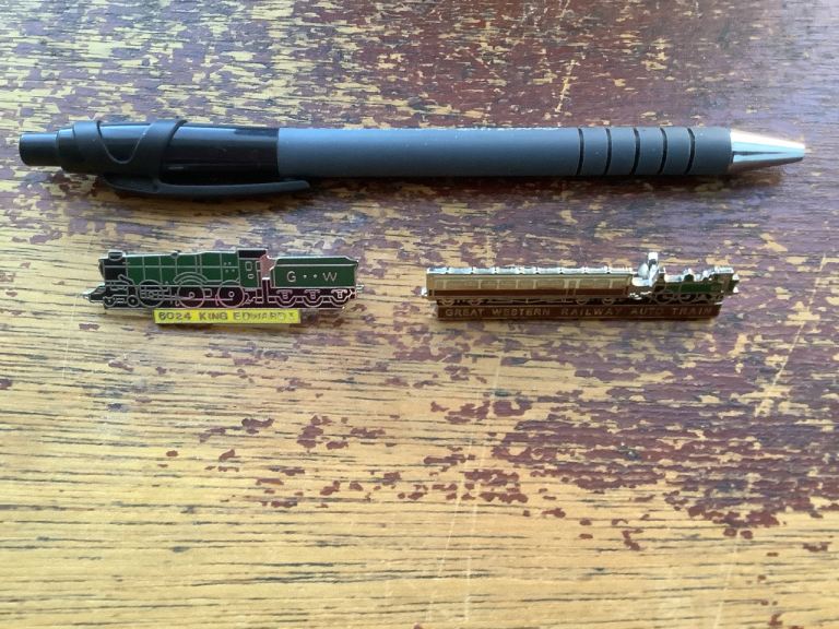 Train Locomotive Collectible Pins – Good Condition