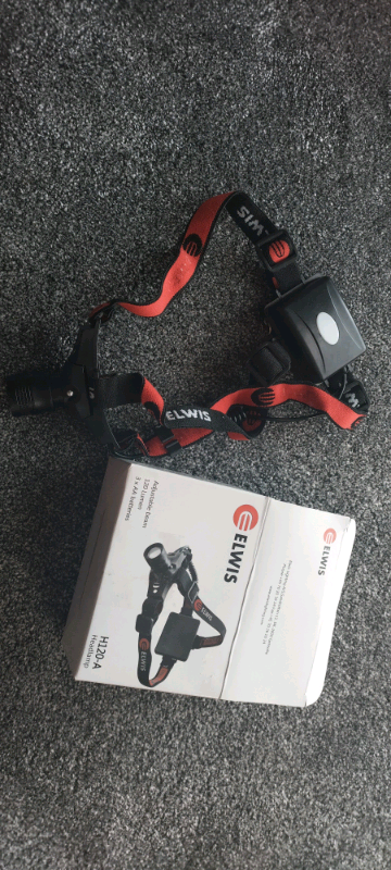 elwis h120-a headtorch camping festival fishing adjustable beam headli