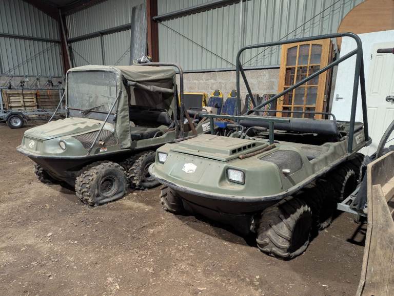 2x Argo Conquest/Avenger 8x8 Amphibious Utility Vehicles