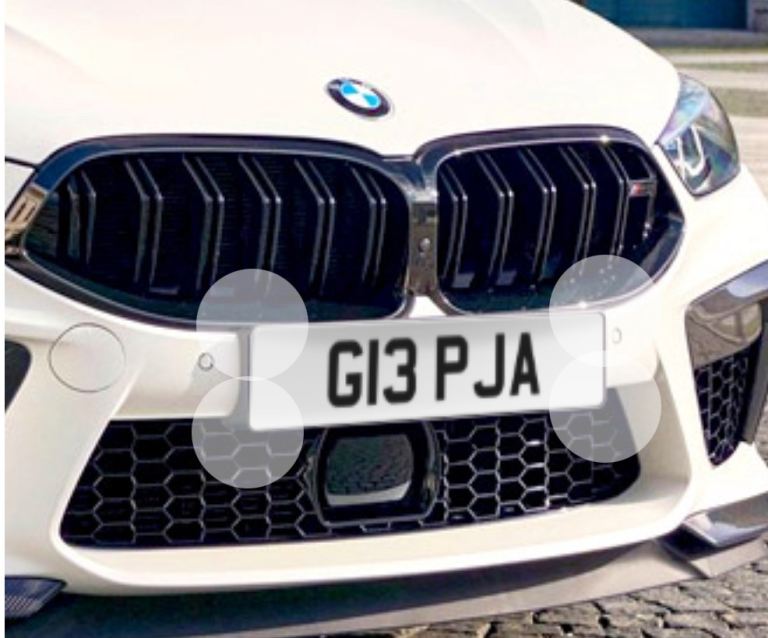 Private number plate G13 PJA 
