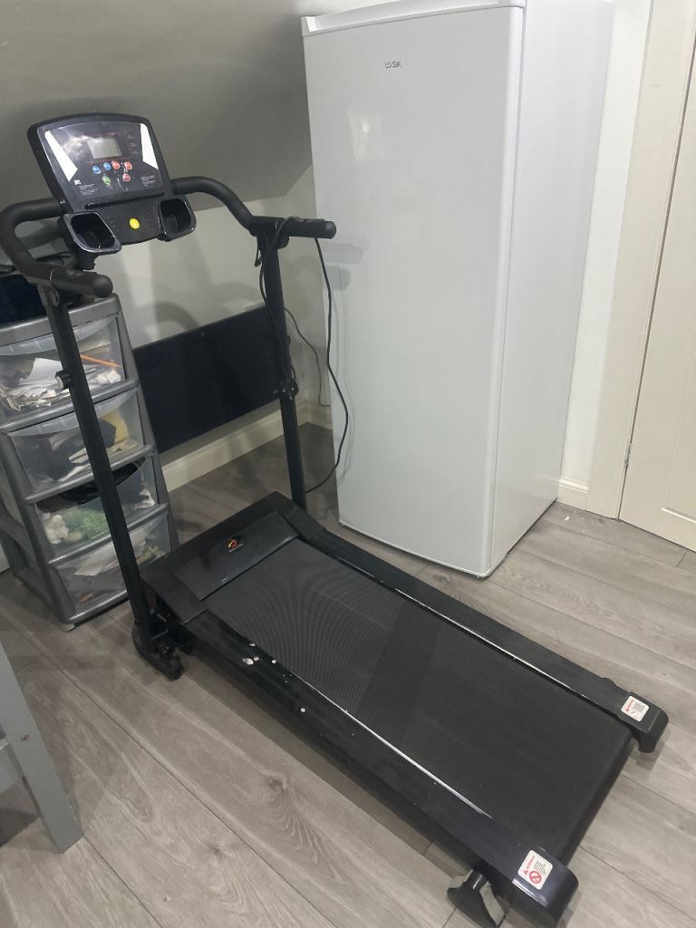 Compact Black Treadmill – Good Condition, Fully Working