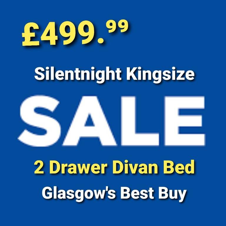 Silentnight Kingsize 2 Drawer Divan Bed