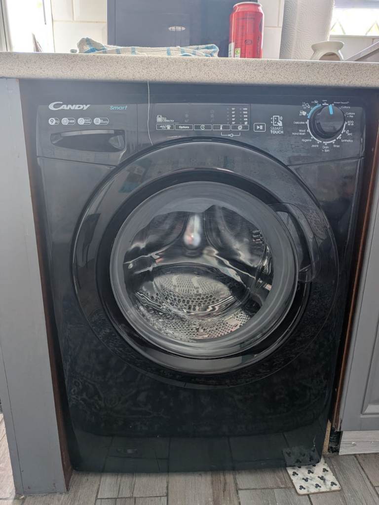 Candy Washing Machine – Black, Good Condition