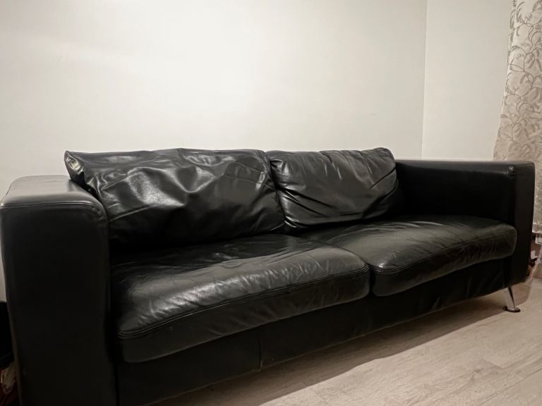 2 seater real leather sofa 