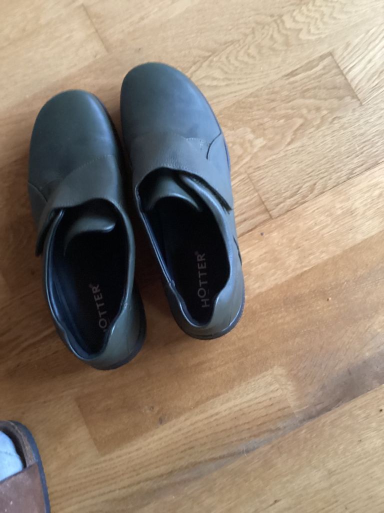 Hotter GREEN Slip-On Shoes - Brand New Condition