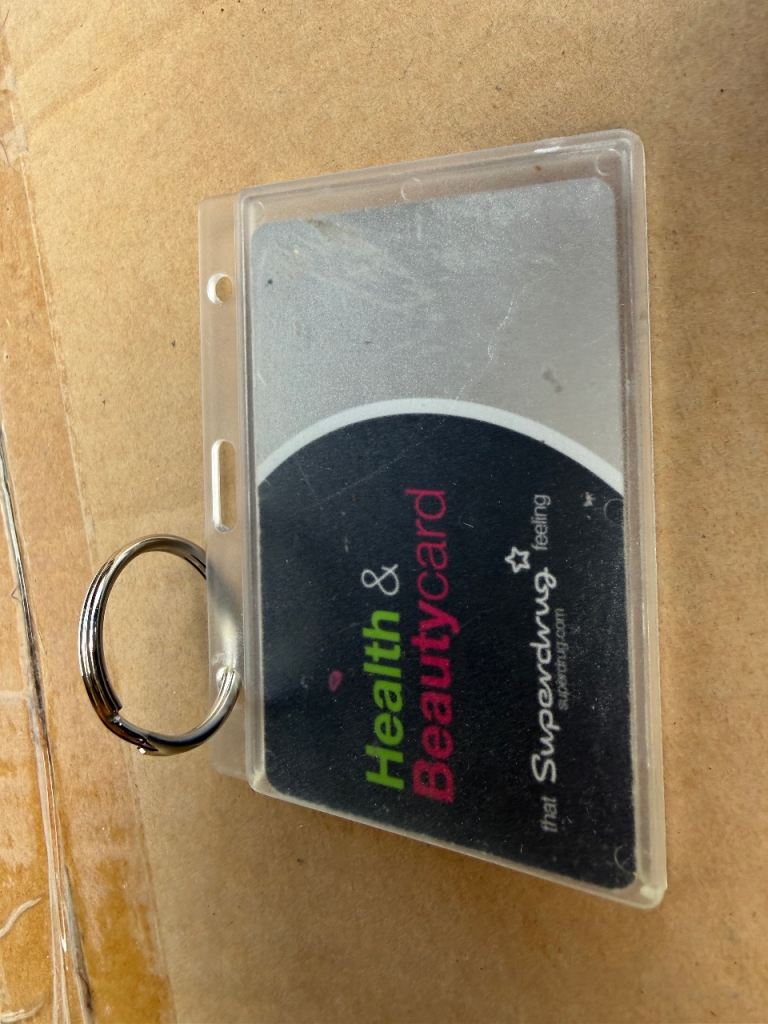 ID Card Holders (10 items) with Keyring Ridged durable material