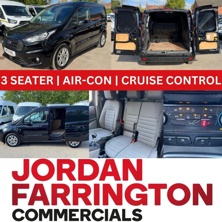2021 71 reg FORD TRANSIT CONNECT 200 1.5 LIMITED SPEC VAN WITH AIR-CON (3 SEATS)