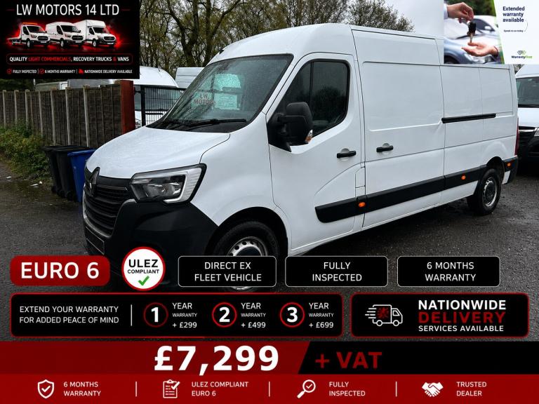 RENAULT MASTER LM35 DCI 135 BUSINESS L3H2 LWB PANEL VAN 2022 72 REG