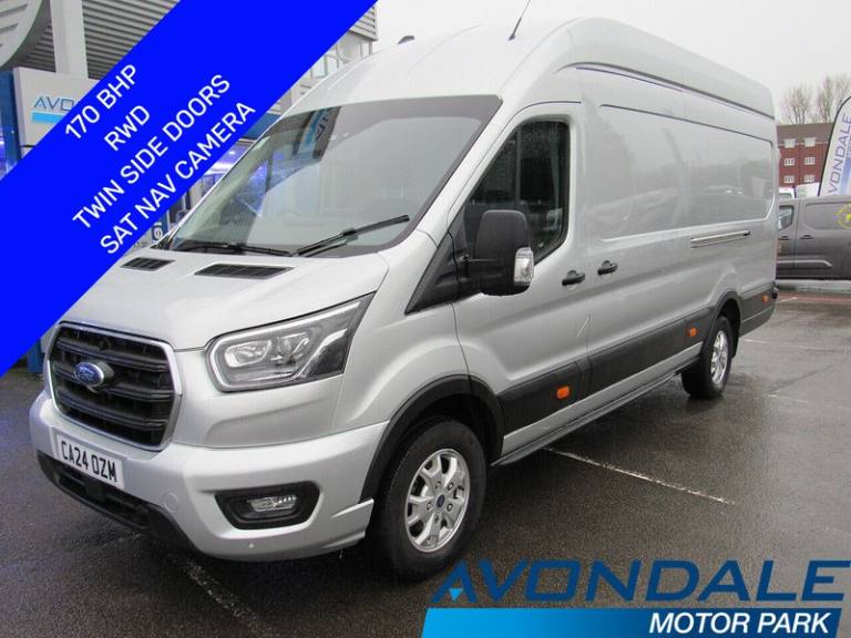 2024 Ford Transit 350 L4 Diesel RWD 2.0 170 BHP Limited Van with sat nav twin side doors r-ca Pan...