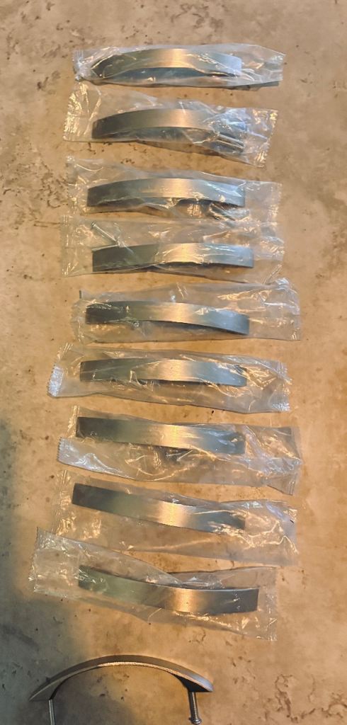 16 off Brushes Stainless Steel Handles - As New