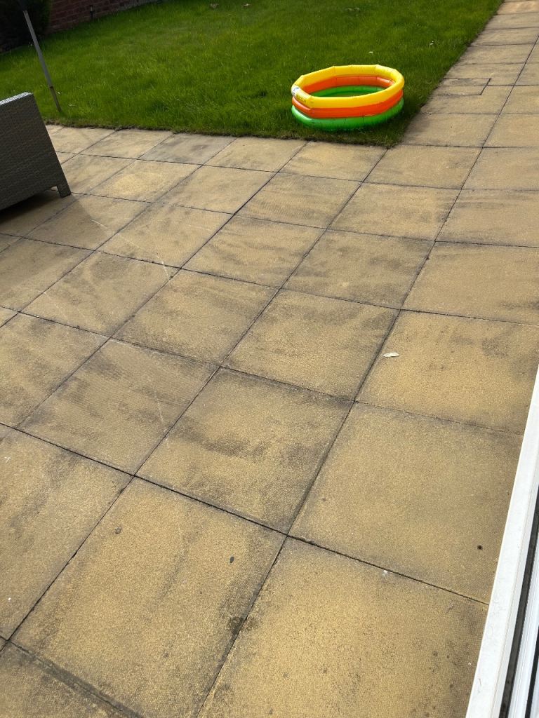 Garden paving slabs 